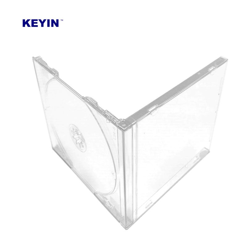 KEYIN Standard Clear CD Jewel Case - Premium, 10 Pack - Image 3